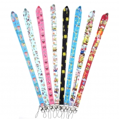 8 Styles SpongeBob SquarePants Cartoon Anime Phone Strap Lanyard