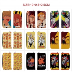 10 Styles Chainsaw Man Cartoon Zipper PU Anime Long Wallet Purse