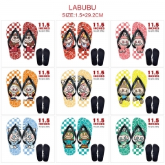 labubu 10款 动漫人字拖全彩 拖鞋（成人均码）
