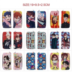 11 Styles DANDADAN Cartoon Zipper PU Anime Long Wallet Purse
