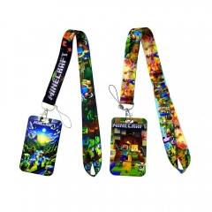 4 Styles Minecraft Cartoon Anime Phone Strap Lanyard