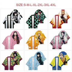 10 Styles Demon Slayer: Kimetsu no Yaiba Cartoon Anime Kimono Cloak