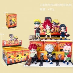6PCS/SET Naruto Cartoon Anime PVC Figure Toy