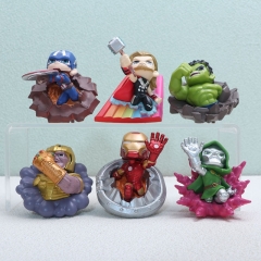OPP Bag）6PCS/SET 8CM The Hulk Cartoon Anime PVC Figures