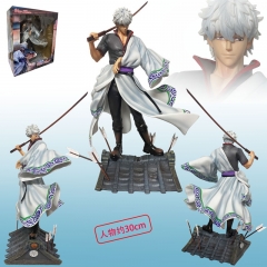 30cm Gintama Sakata Gintoki Cartoon Anime PVC Figures