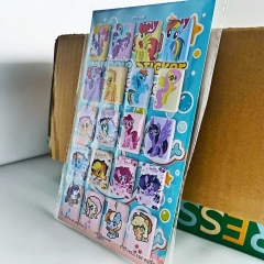 8件 暹罗厘普3D加厚立体泡泡贴纸PVC人造皮革泡棉贴防水手帐本定制