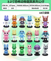 OPP Bag）18PCS/SET Animal Cartoon Anime PVC Figure Toy