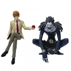 2 Styles Death Note Light Yagami Sitting  Cartoon Anime PVC Figure Toy