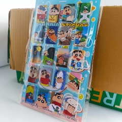 8PCS Superman Cartoon PVC Anime Waterproof Stickers