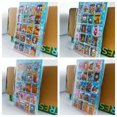 8件 卡通加菲猫3D加厚立体泡泡贴纸PVC人造皮革泡棉贴防水手帐本定制