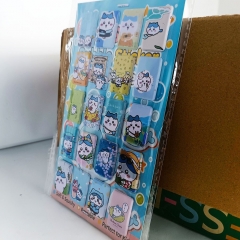 8件 吉伊卡哇3D加厚立体泡泡贴纸PVC人造皮革泡棉贴防水手帐本定制