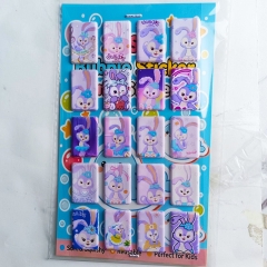 8PCS Disney StellaLou Cartoon PVC Anime Waterproof Stickers