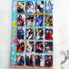 8PCS Disney Cartoon PVC Anime Waterproof Stickers