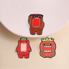3 Styles Domo Kun Cartoon Alloy Badge Pin Anime Brooch