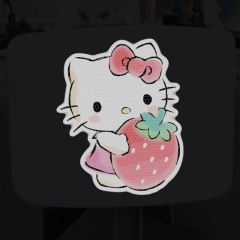 夜间强反光汽车警示贴纸KT猫可爱凯蒂猫汽车电动车摩托车身贴花