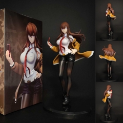 22cm Steins Gate Makise Kurisu Cartoon Anime PVC Figures