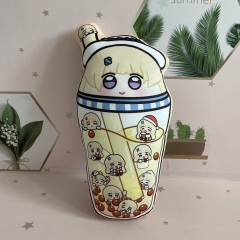 动漫游戏周边毛绒抱枕菲比啾比卡通奶茶图案抱枕印花枕头靠垫挂件