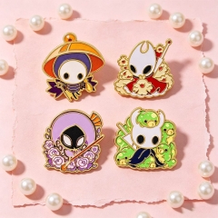 4 Styles Hollow Knight Cartoon Pin Anime Alloy Brooch