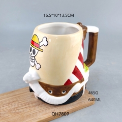 One Piece Cartoon Anime Ceramic Cup 3D Mug