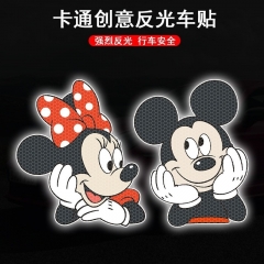3 Styles Mickey Minnie Mouse Cartoon Anime Car Stickers