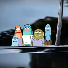5 Styles SpongeBob SquarePants Cartoon Anime Car Stickers