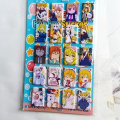 8PCS Miss Kobayashi's Dragon Maid Cartoon PVC Anime Waterproof Stickers