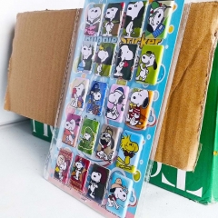 8PCS Snoopy Cartoon PVC Anime Waterproof Stickers