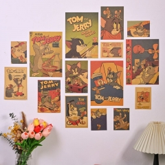 猫和老鼠Tom and Jerry怀旧动画海报卡通动漫儿童学生宿舍装饰画
