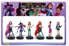 OPP Bag）6PCS/SET HEXED Cartoon Anime PVC Figure Toy
