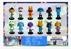 OPP Bag）12PCS/SET Animal Practice Cartoon Anime PVC Figure Toy