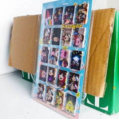 8PCS Gravity Falls Cartoon PVC Anime Waterproof Stickers