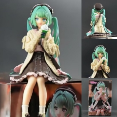 初音未来 公主殿下 MIKU 秋服针织衫休闲 奶茶 压泡面 斜夸包桌面手办
