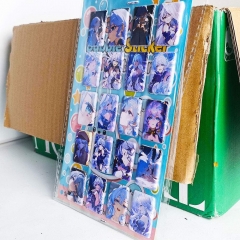 2 Styles 8PCS Honkai: Star Rail Cartoon PVC Anime Waterproof Stickers