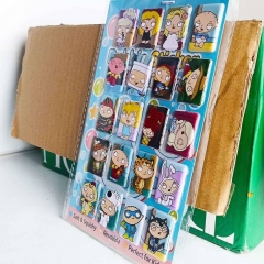 8PCS Family Guy Cartoon PVC Anime Waterproof Stickers
