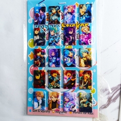 8PCS Ensemble Stars Cartoon PVC Anime Waterproof Stickers