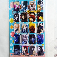 8PCS Angels of Death Cartoon PVC Anime Waterproof Stickers