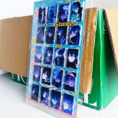 2 Styles 8PCS Genshin Impact Cartoon PVC Anime Waterproof Stickers