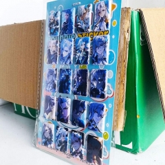 2 Styles 8PCS Genshin Impact Cartoon PVC Anime Waterproof Stickers
