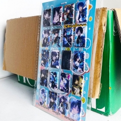 2 Styles 8PCS Genshin Impact Cartoon PVC Anime Waterproof Stickers