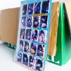 2 Styles 8PCS Genshin Impact Cartoon PVC Anime Waterproof Stickers