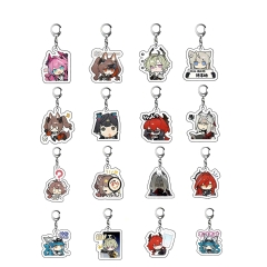 16 Styles Arknights Cartoon Anime Acrylic Keychain