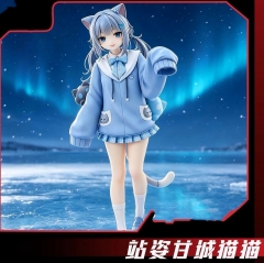 Nachoneko Channel Hennyano Cat Girl Cartoon Anime PVC Figures