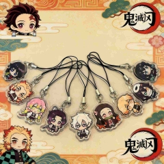 9 Styles Demon Slayer: Kimetsu no Yaiba Cartoon Anime Acrylic Phone Strap