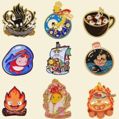 9 Styles One Piece Cartoon Pin Anime Alloy Brooch