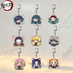 9 Styles Demon Slayer: Kimetsu no Yaiba Cartoon Anime Acrylic Keychain