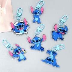 6 Styles Lilo & Stitch Cartoon Anime Acrylic Keychain