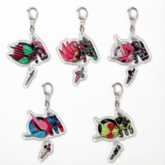 5 Styles Kamen Rider Cartoon Anime Acrylic Keychain