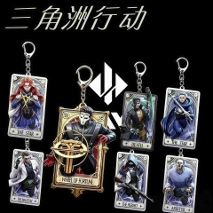7 Styles Delta Force Cartoon Anime Acrylic Keychain