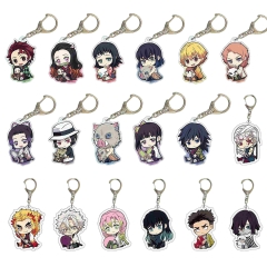 18 Styles Demon Slayer: Kimetsu no Yaiba Cartoon Anime Acrylic Keychain