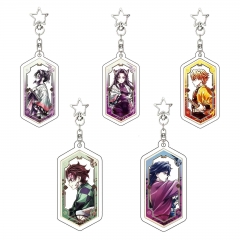 5 Styles Demon Slayer: Kimetsu no Yaiba Cartoon Anime Acrylic Keychain